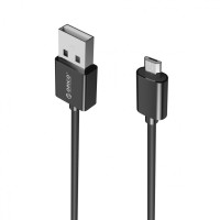 Кабель Orico ADC-10 (USB2.0/micro-USB, 1.0м, круглый, черный)