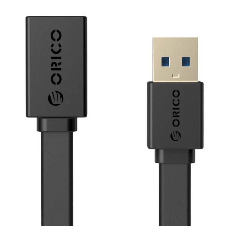 Кабель Orico CEF3-15 (USB3.0-F/USB-M, 1.5м, плоский, черный)