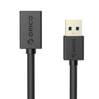Кабель Orico CER3-15 (USB3.0-F/USB-M, 1.5м, круглый, черный)