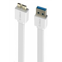 Кабель Orico CMF3-10 (USB3.0/micro-USB, 1.0м, плоский, белый)