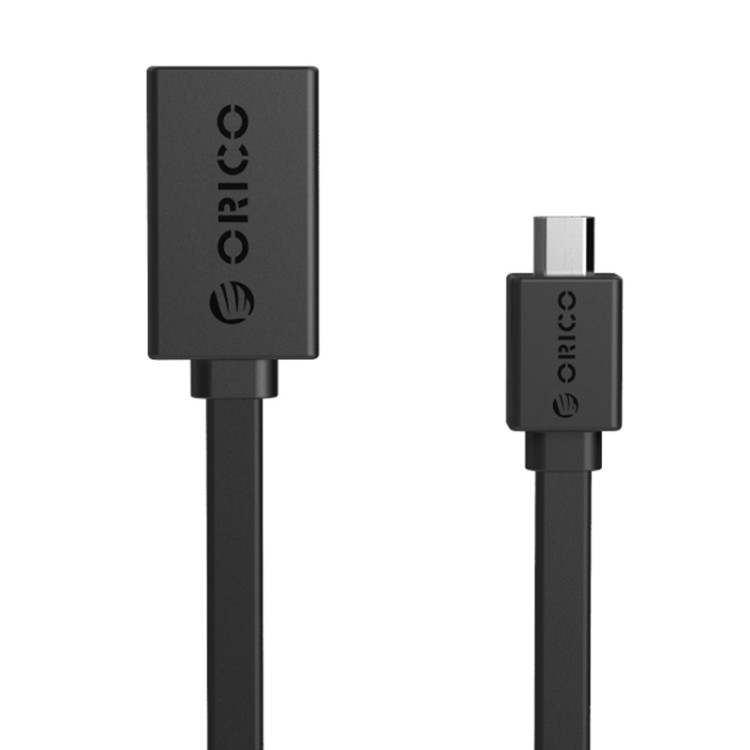 Кабель Orico COF2-15 (USB2.0/micro-USB, 15см, плоский, черный)