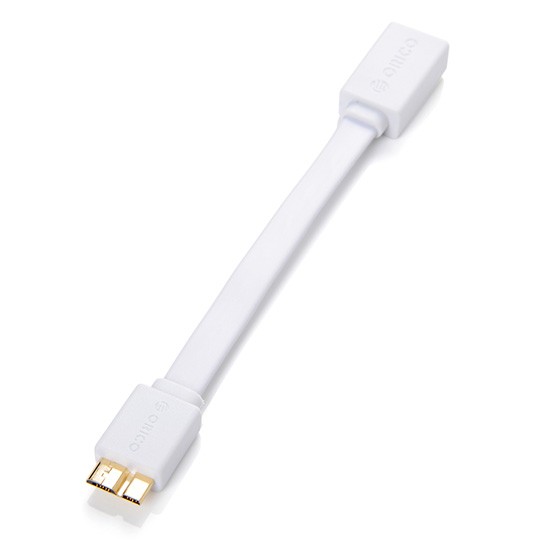 Кабель Orico COF3-15 (USB3.0/micro-USB3.0, 15см, плоский, белый)